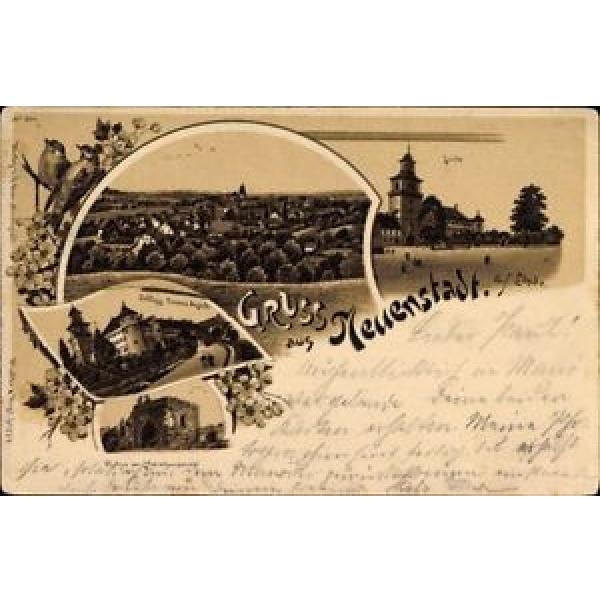 Litho Neuenstadt am Kocher, Linde, Hintere Ansicht vom Schloß, Ruine - 1255922 #1 image