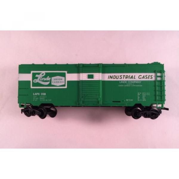 Life-like Ho Model Linde Train Green Box Car Pre Owned #3 image