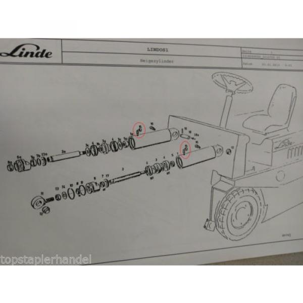 Screw connection for Sideshift Tilt cylinder Linde 9721001308 many models #3 image