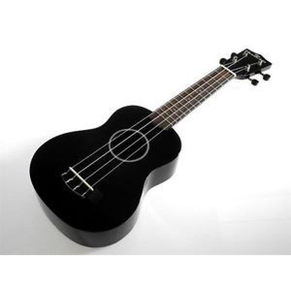 kokio Linde Soprano Ukulele with case, Black #1 image