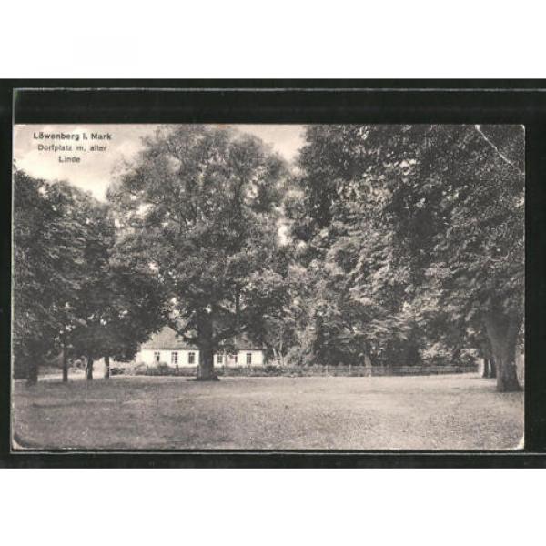 alte AK Löwenberg, Dorfplatz mit alter Linde 1944 #1 image