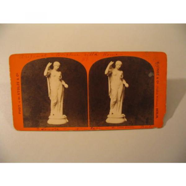 Sculpture Statuary Stereoview Photo cdii 48 Venus genetrix E Linde Stolze AS-IS #1 image