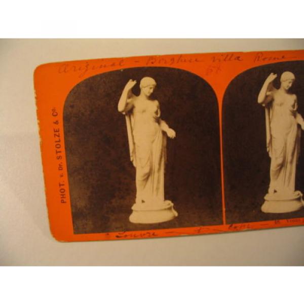 Sculpture Statuary Stereoview Photo cdii 48 Venus genetrix E Linde Stolze AS-IS #2 image