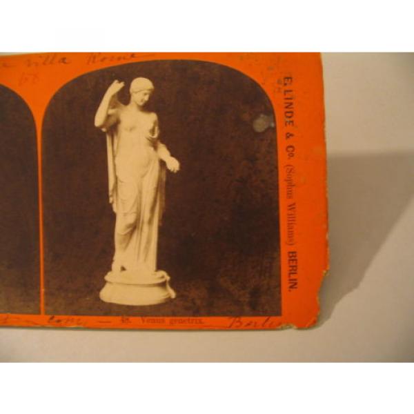 Sculpture Statuary Stereoview Photo cdii 48 Venus genetrix E Linde Stolze AS-IS #4 image