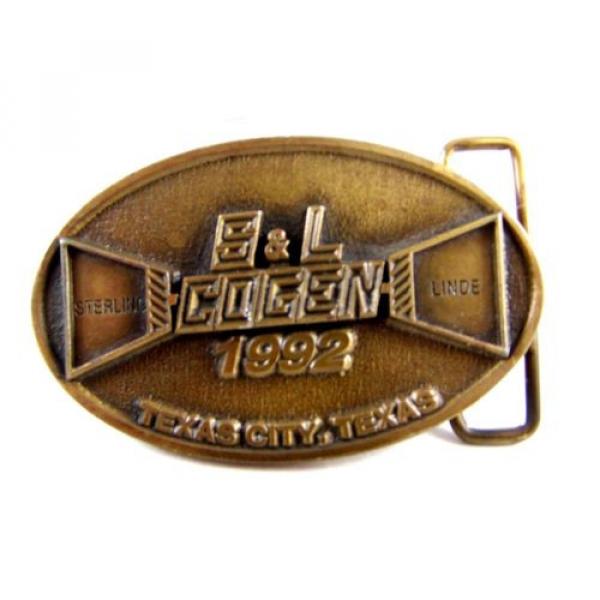 1992 S &amp; L ( Sterling &amp; Linde ) Cogen Texas City Texas Belt Buckle by CD Hit 511 #1 image