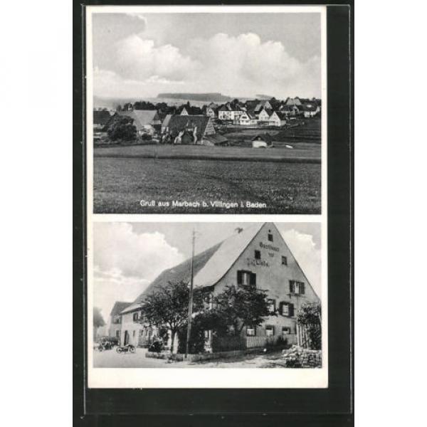 schöne AK Marbach, Gasthaus zur Linde, Ortsansicht #1 image