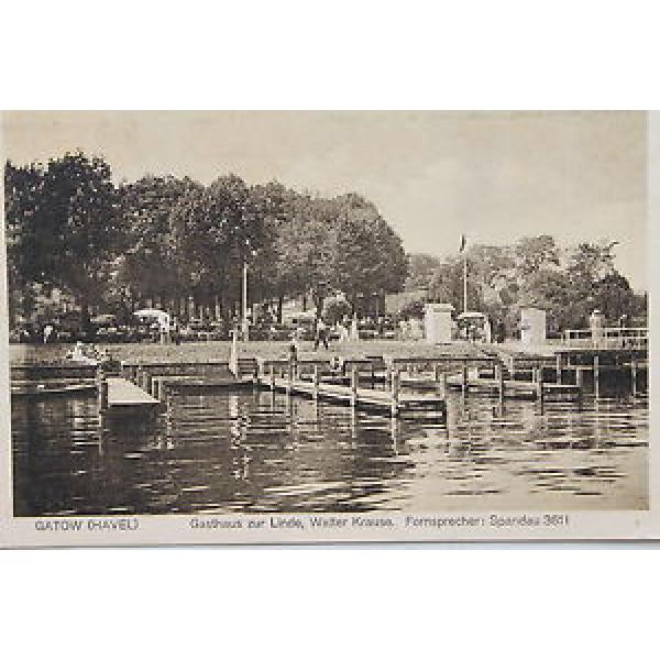 17493 AK Berlin Gatow Havel Gasthaus zur Linde Walter Krause bei Spandau Hafen #1 image