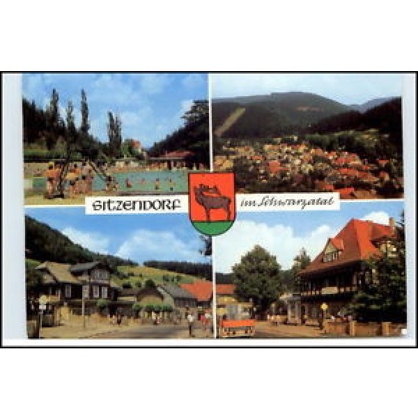 SITZENDORF Schwarzatal Thüringen 1986 DDR Mehrbild-AK ua. Hotel Zur Linde uvm. #1 image