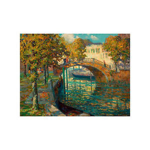 Quadro su Pannello in Legno MDF Ossip Leonovitch Linde Overlooking the canal #1 image