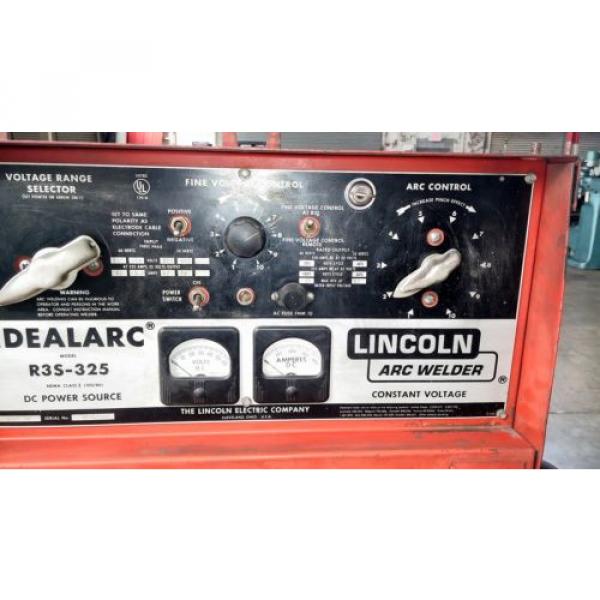 LINCOLN IDEALARC R3S-325 DC MIG WELDER W/ LINDE SPOOL GUN FOR ALUMINUM WELDING #2 image