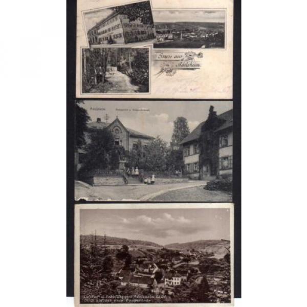 113048 3 AK Adelsheim 1902 Gasthaus zur Linde Wasserfall Neues Baugelände 1930 A #1 image