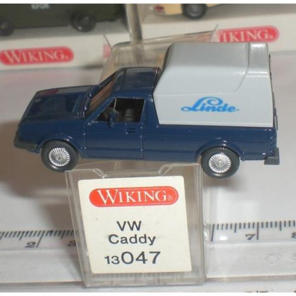 WIKING 13 047 VOITURE VOLKSWAGEN VW CADDY LINDE CAR ECHELLE 1:87 HO OCCASION OVP #1 image