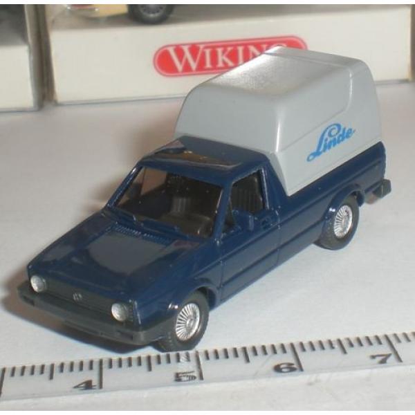 WIKING 13 047 VOITURE VOLKSWAGEN VW CADDY LINDE CAR ECHELLE 1:87 HO OCCASION OVP #3 image