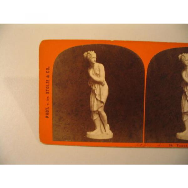 Sculpture Statuary Stereoview Photo cdii Stolze Linde 39 Venus von Canova #2 image