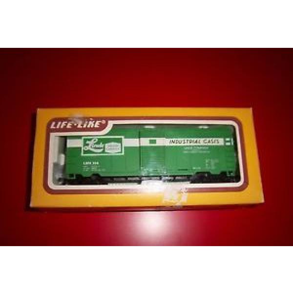 HO Scale Linde Box Car w/ Sliding Door Life-Like #8475 In Original Box #1 image