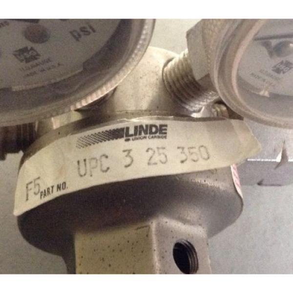 LINDE Union Carbide Specialty Gases 2 Gauge Regulator Part No. F5 UPC 3 25 350 #2 image