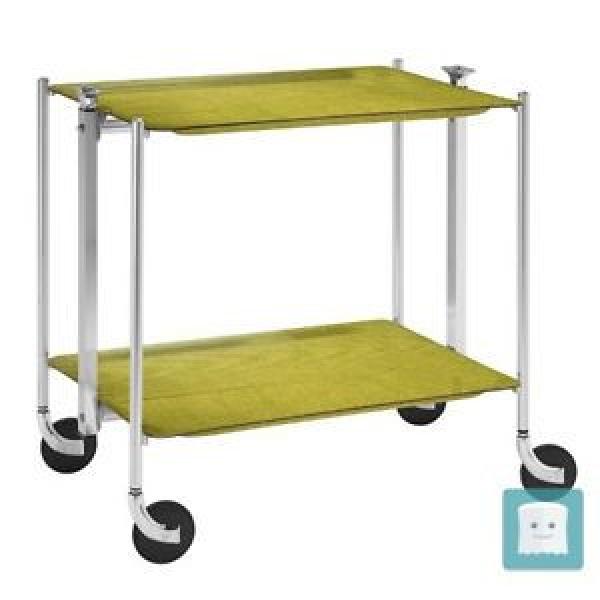 PLATEX, CARRELLO PORTAVIVANDE A 2 PIANI, VERDE (LINDE), 62 X 44 X 68 CM #1 image