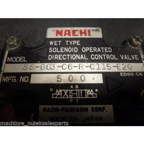 NACHI DIRECTIONAL CONTROL VAVLE_SS-G03-C6-R-C115-E20_SSG03C6RC115E20 #2 image