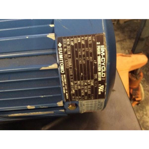 SUMITOMO DRIVE HYPONIC GEAR MOTOR RNYM113201YYAJ120 Origin NOS $799 #4 image