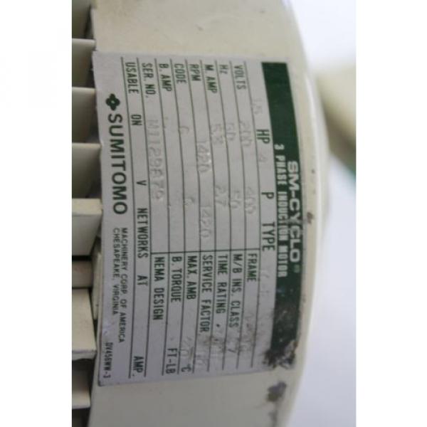 SUMITOMO SM-CYCLO CNVMS05-4105-A-AV-59 GEAR MOTOR 59:1 #3 image