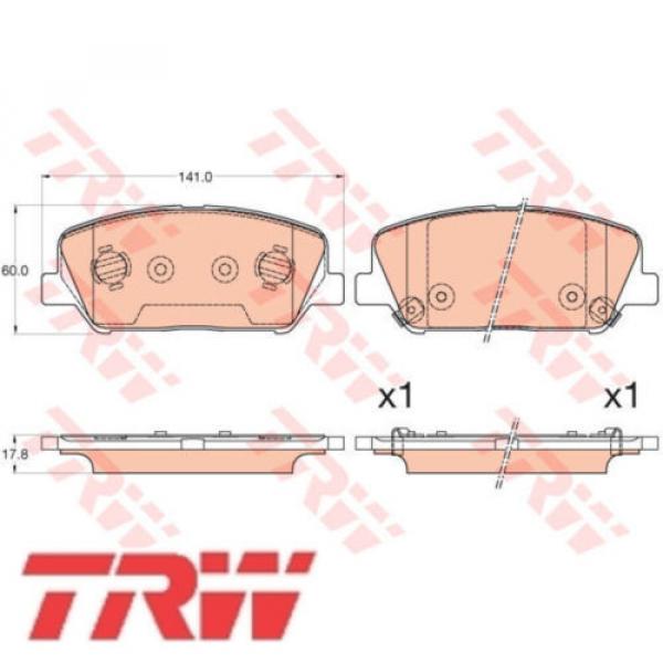 TRW Bremsbelagsatz Bremsbeläge Bremsklötze 24915 24916 24917 GDB3582 #1 image