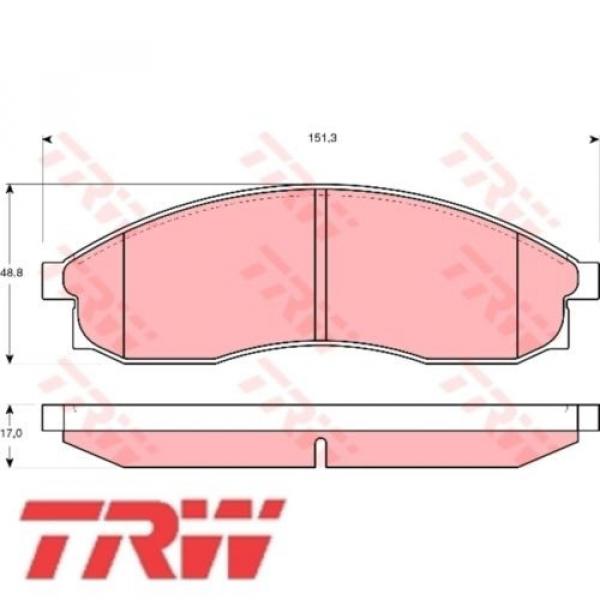 Bremsbelagsatz Bremsbeläge Bremsklötze TRW 23086 GDB3107 #1 image