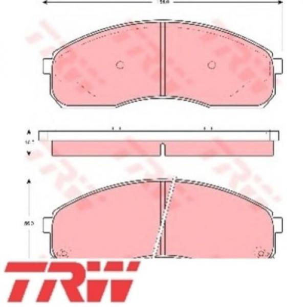 TRW Bremsbelagsatz Bremsbeläge Bremsklötze Vorn KIA 23649 GDB3261 #1 image