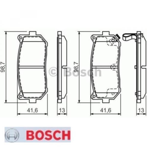 Bremsbelagsatz Bremsbeläge Bremsklötze BOSCH BP406 23455 0986424693 #1 image