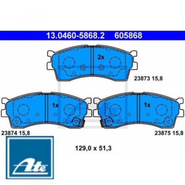 ATE Bremsbelagsatz Bremsbeläge Bremsklötze 605868 23873 23874 130460-58682 #1 image