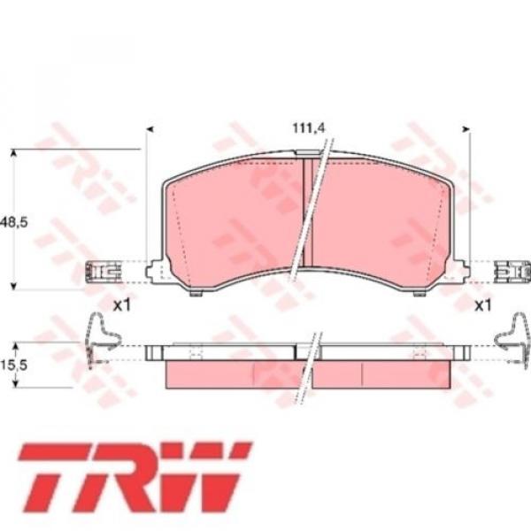 Bremsbelagsatz Bremsbeläge Bremsklötze TRW 23400 GDB3091 #1 image