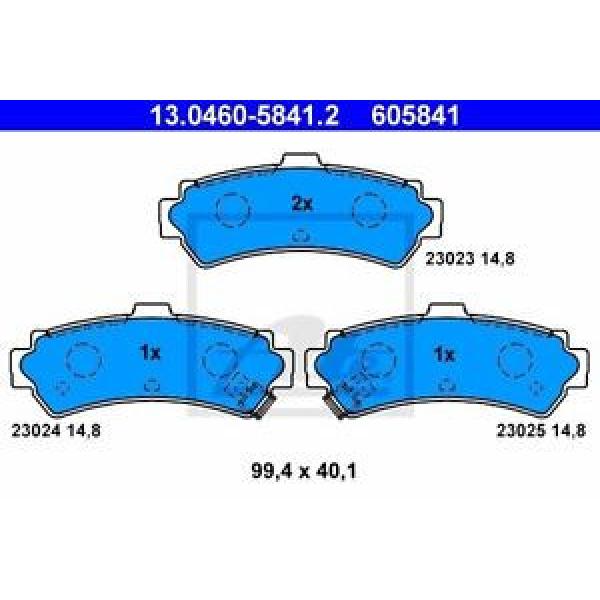 ATE 4x Bremsbeläge Bremsbelagsatz Hinten Nissan #1 image