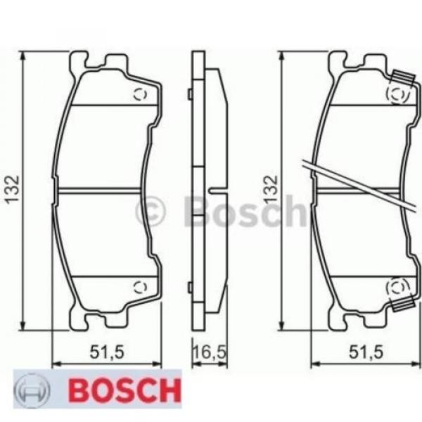 Bremsbelagsatz Bremsbeläge Bremsklötze BOSCH BP544 E390R-010/715 0986460975 #1 image