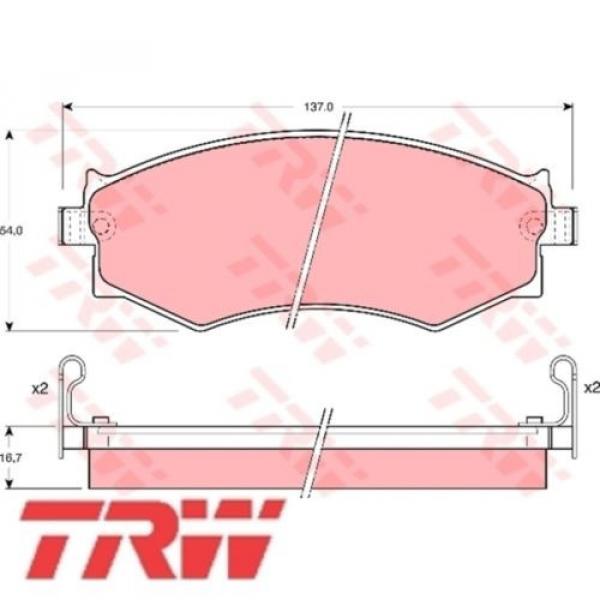 Bremsbelagsatz Bremsbeläge Bremsklötze TRW 21526 21527 21528 GDB1008 #1 image