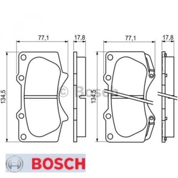 Bremsbelagsatz Bremsbeläge Bremsklötze BOSCH BP1064 24024 7877D976 0986494153 #1 image