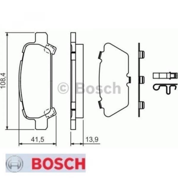 Bremsbelagsatz Bremsbeläge Bremsklötze BOSCH BP366 23572 0986424650 #1 image