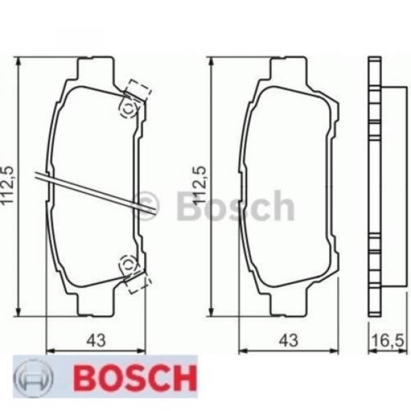 Bremsbelagsatz Bremsbeläge Bremsklötze BOSCH BP468 E190R-011195/069 0986424762 #1 image