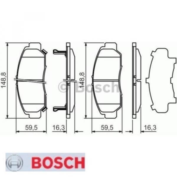 Bremsbelagsatz Bremsbeläge Bremsklötze BOSCH BP433 23729 0986424722 #1 image