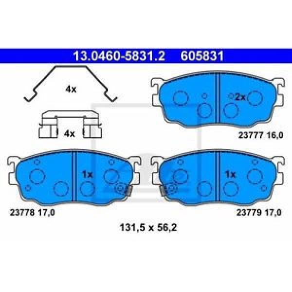 ATE BREMSBELAGSATZ VA MAZDA 626 130460-58312 #1 image