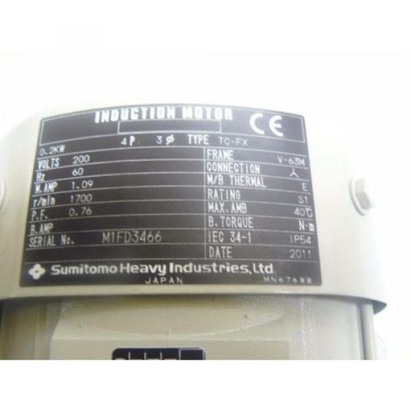 Origin SUMITOMO  ALTAX DRIVE CNVM02-507R-5  200VLT 60HZ 1700RPM 5 TO 1 RATIO TC-FX #2 image