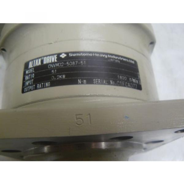 Origin SUMITOMO  ALTAX DRIVE CNVM02-5087-51   200VLT 60HZ 1700RPM 5 TO 1 RATIO #4 image