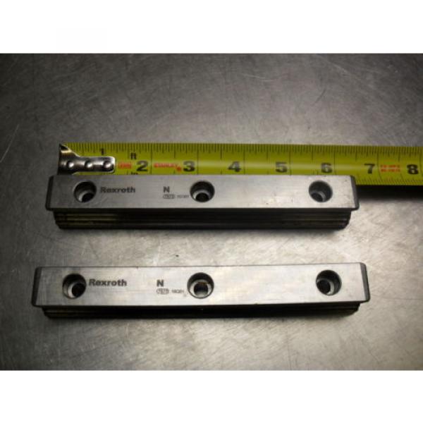 qty 2 - Rexroth 7873 16Q01 Linear Bearings Rail Guild 162MM long x 23MM wide #1 image