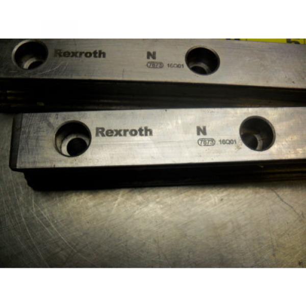 qty 2 - Rexroth 7873 16Q01 Linear Bearings Rail Guild 162MM long x 23MM wide #2 image