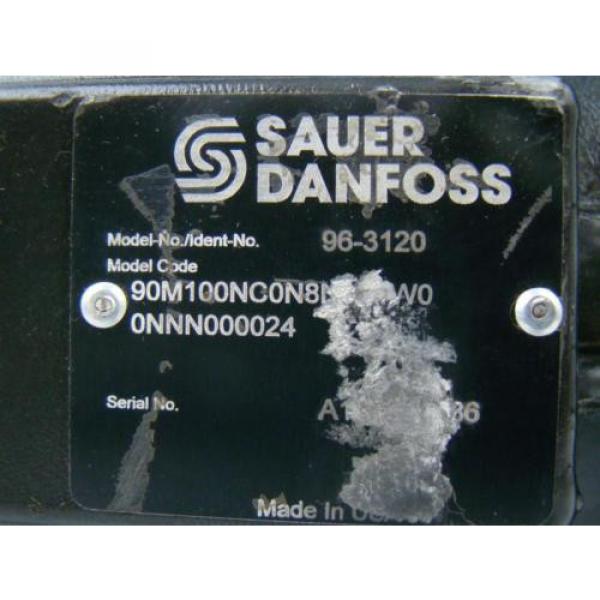 SAUER DANFOSS AXIAL PISTON HYDRAULIC MOTOR 1.74 SHAFT 90M100NC0N8N0F1 #5 image