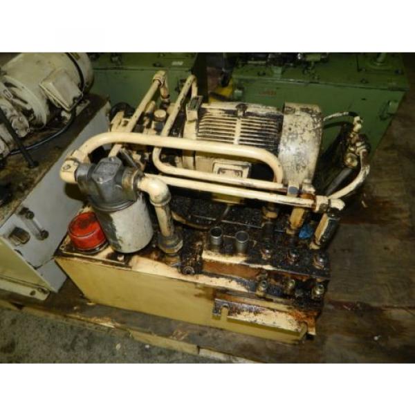 Nachi 3 HP Oil Hydraulic Unit, Nachi Variable Vane Pump VDR-11B-1A2-1A2-22, Used #1 image