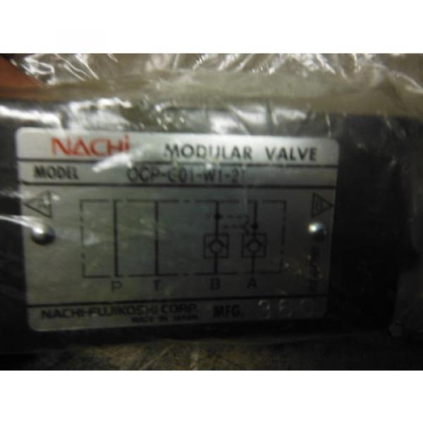 NACHI MODULAR VALVE OCP-G01-W1-21 ~ origin no box #2 image