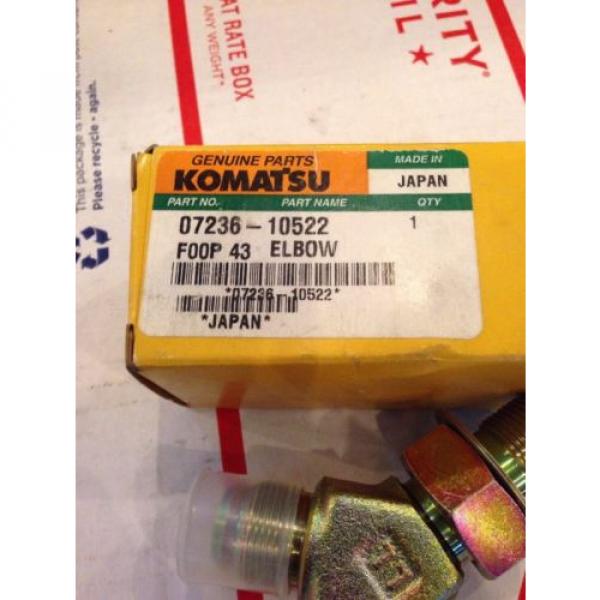 New OEM Komatsu Excavator Genuine Parts Elbow 07236-10522 Fast Shipping! #2 image