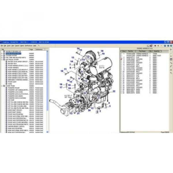 KOMATSU CONSTRUCTION ELECTRONIC PARTS CATALOG 2015 EPC #4 image