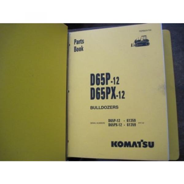 OEM KOMATSU Bulldozer Crawler D65P-12 D65PX-12 PARTS Catalog Manual Book #2 image